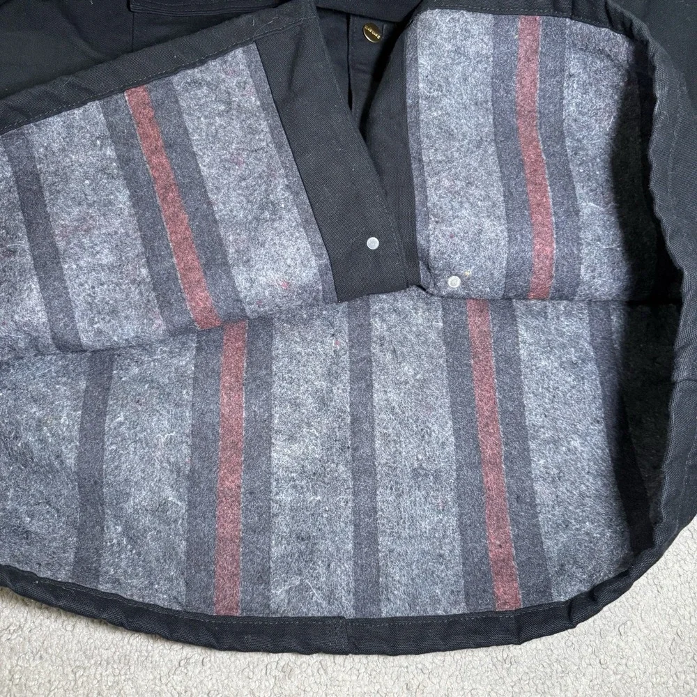 Vtg Carhartt C01 BLK Mens 50R Chore Blanket Jacket Barn‎ Coat Workwear 3XL USA